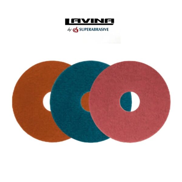 SupraShine diamond floor pads for cleaning, polishing, and daily maintenance of hard floors using water only.