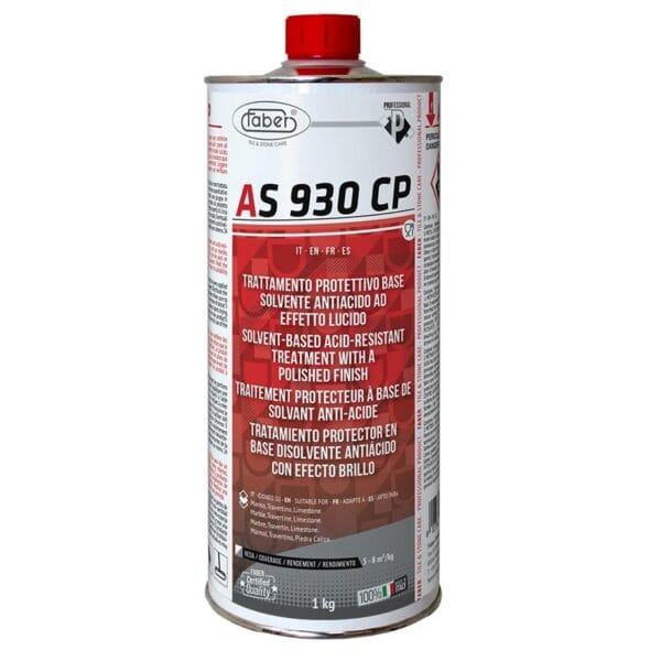 AS 930 CP polished protective treatment for marble and travertine