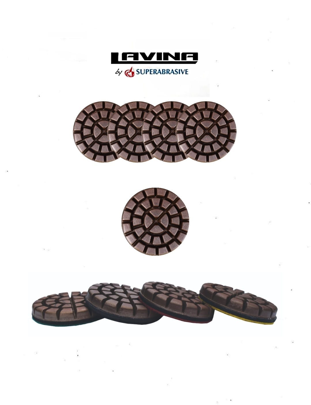 HD Copper disc with rubber interface adapting to concrete surface