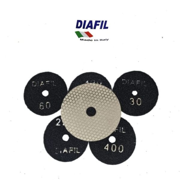 Diafil EL FLEX R4 electroplated diamond abrasive pad for stone, glass and resin