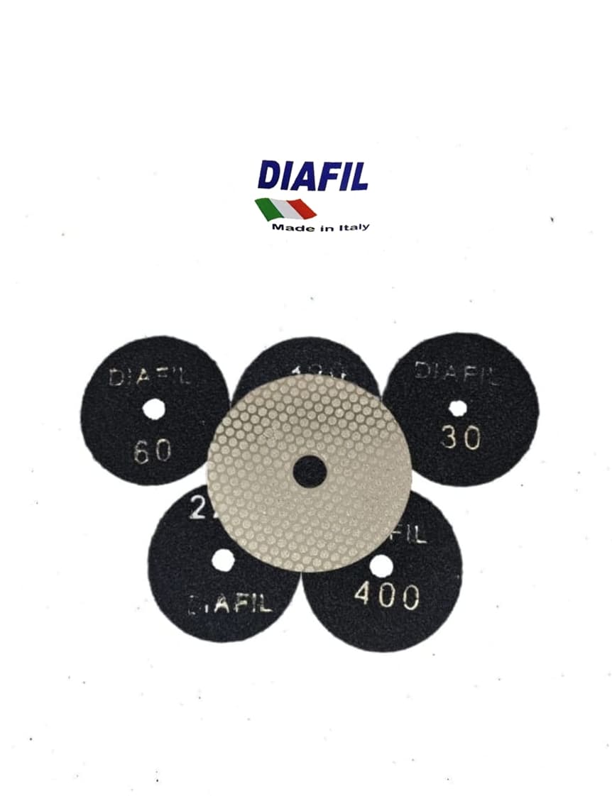 Diafil EL FLEX R4 electroplated diamond abrasive pad for stone, glass and resin