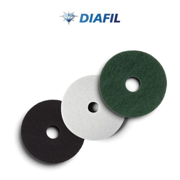 17 inch Diafil White Floor Pad for polishing and stone restoration