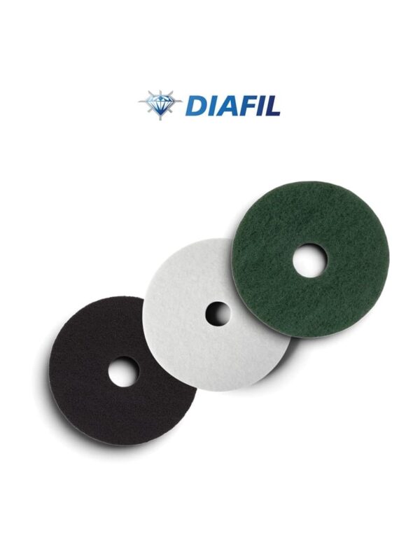 17 inch Diafil White Floor Pad for polishing and stone restoration