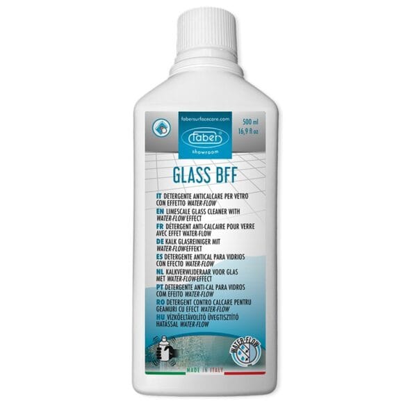 GLASS BFF glass limescale remover with water repellent effect
