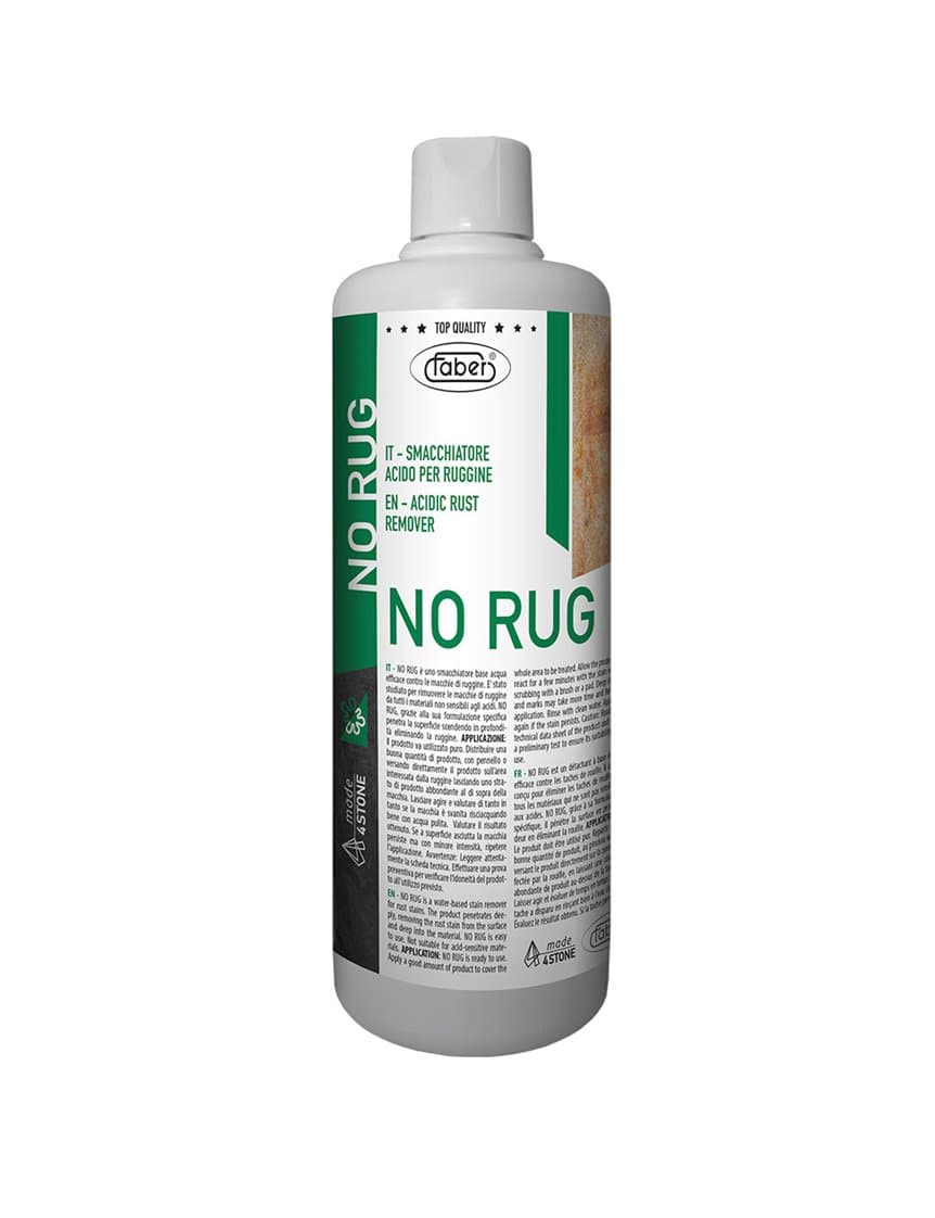 NO RUG rust stain remover for granite porcelain and quartz