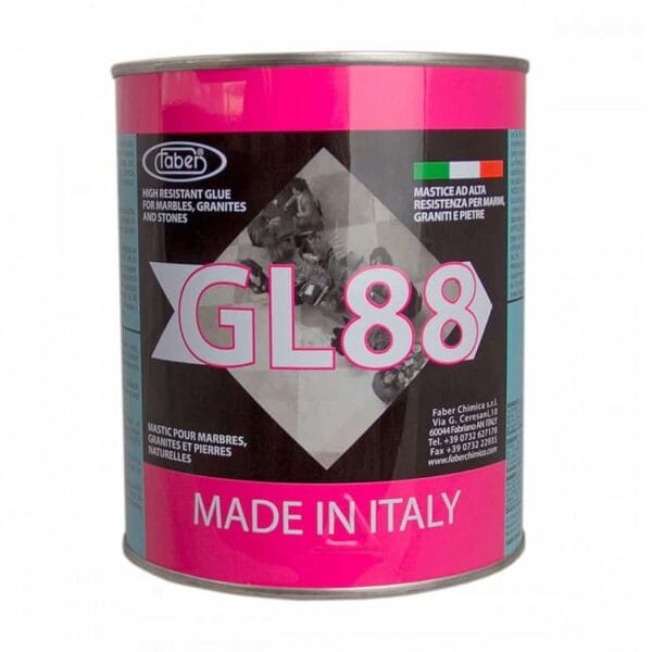 Faber GL 88 polyester mastic for bonding, filling and repairing marble, granite and natural stone
