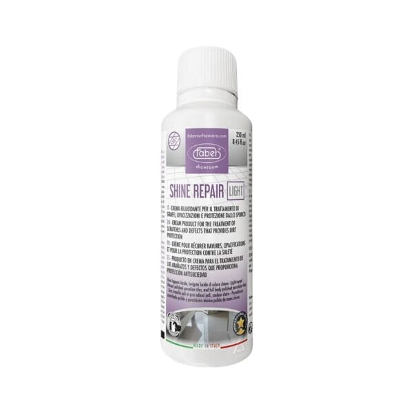 IMAGE_ALT_TEXT Faber Shine Repair Light polishing cream for light‑toned porcelain tiles