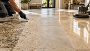 travertine-floor-restoration-in-progress